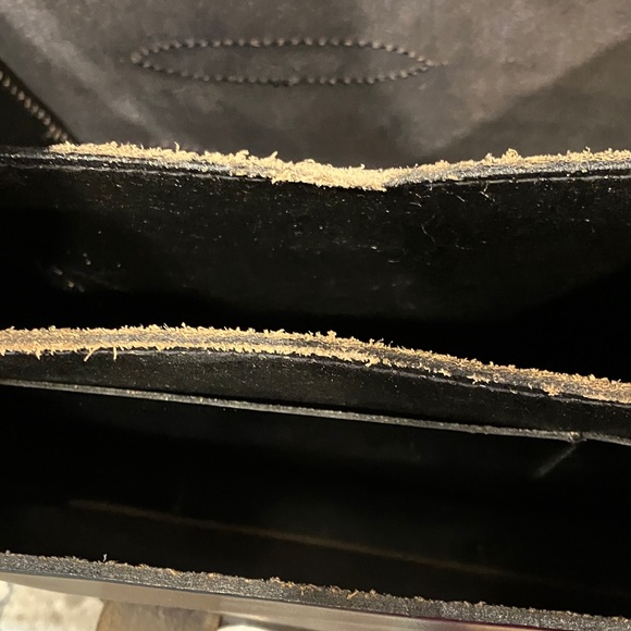 Military Leather Briefcase VIII Class 1 SPEC KK-B-650A Black Heavy Duty Vintage - Picture 9 of 10